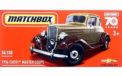 AUTKO MATCHBOX HLF39 DRIVE YOUR ADVENTURE CHEVROLET MASTER COUPE 1934