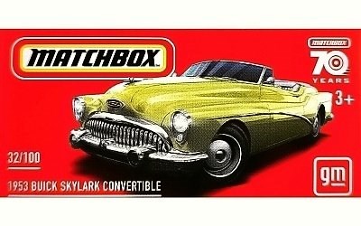 AUTKO MATCHBOX HLF43 DRIVE YOUR ADVENTURE BUICK SKYLARK CONVERTIBLE 1953