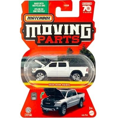 AUTÍČKO MATCHBOX HLG31 MOVING PARTS DODGE RAM 2020 WHITE