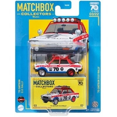 AUTÍČKO MATCHBOX COLLECTORS HLJ58 DATSUN 510 RALLY 1970