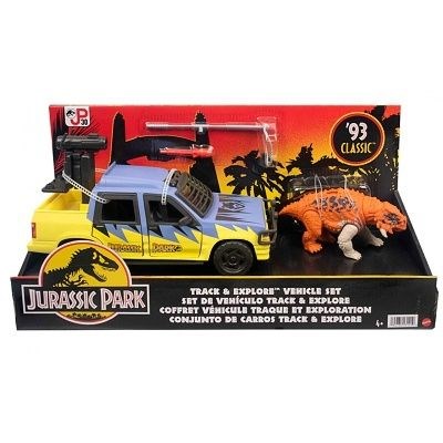 MATTEL JURSKÝ SVĚT PRŮZKUMNÉ VOZIDLO A DINOSAURUS