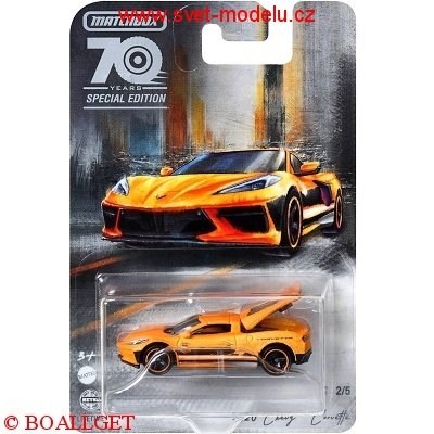 AUTKO MATCHBOX 70 YEARS SPECIAL EDITION CHEVROLET CORVETTE C8 2020 ORANGE