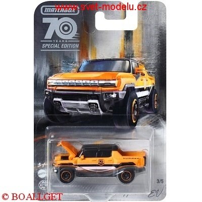 AUTKO MATCHBOX 70 YEARS SPECIAL EDITION HUMMER EV ORANGE