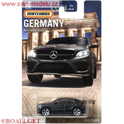 AUTÍČKO MATCHBOX GERMANY MERCEDES-BENZ GLE COUPE GREY