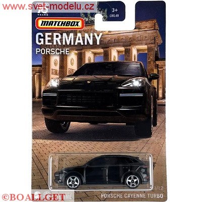 AUTÍČKO MATCHBOX GERMANY PORSCHE CAYENNE TURBO BLACK