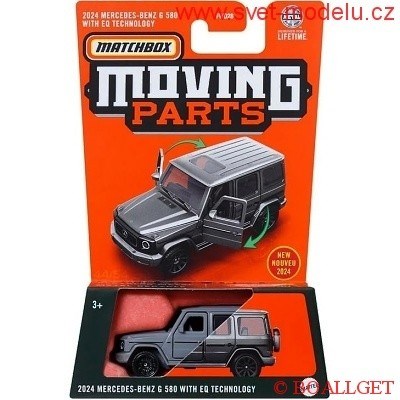 AUTÍČKO MATCHBOX MOVING PARTS HVM77 MERCEDES-BENZ G 580 WITH EQ TECHNOLOGY