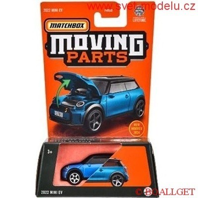 AUTÍČKO MATCHBOX MOVING PARTS HVM80 MINI EV 2022
