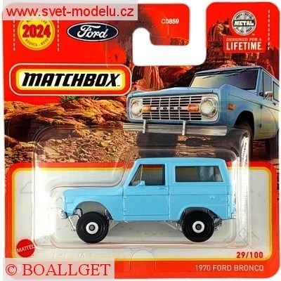 AUTKO MATCHBOX HVN34 FORD BRONCO 1970 BLUE