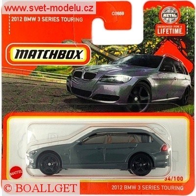 AUTÍČKO MATCHBOX HVN76 BMW 3 SERIES TOURING 2012 GREY