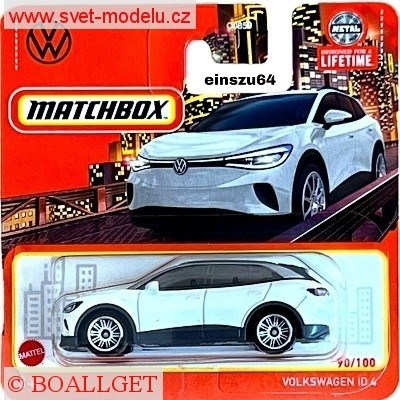 AUTÍČKO MATCHBOX HVN79 VOLKSWAGEN ID 4 WHITE