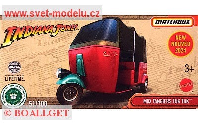 AUTÍČKO MATCHBOX DRIVE YOUR ADVENTURE HVP43 MBX TANGIERS TUK TUK INDIANA JONES