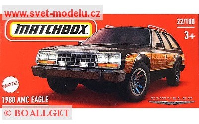 AUTÍČKO MATCHBOX DRIVE YOUR ADVENTURE HVP67 AMC EAGLE 1980