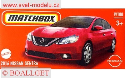 AUTÍČKO MATCHBOX DRIVE YOUR ADVENTURE HVP70 NISSAN SENTRA 2016