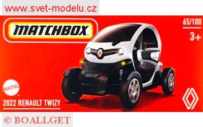 AUTÍČKO MATCHBOX DRIVE YOUR ADVENTURE HVP73 RENAULT TWIZI 2022