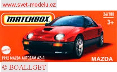 AUTÍČKO MATCHBOX DRIVE YOUR ADVENTURE HVP75 MAZDA AUTOZAM AZ-1 1992
