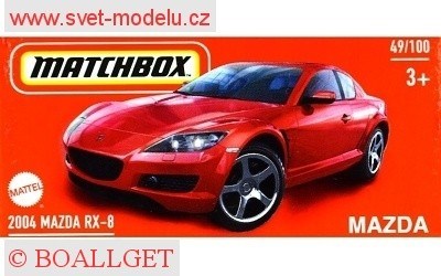 AUTÍČKO MATCHBOX DRIVE YOUR ADVENTURE HVP81 MAZDA RX-8 2004