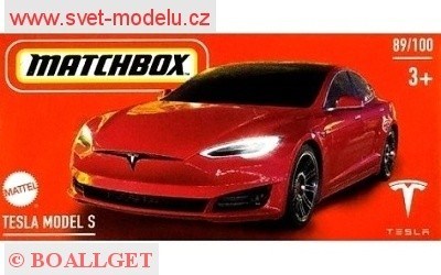 AUTÍČKO MATCHBOX DRIVE YOUR ADVENTURE HVP82 TESLA MODEL S
