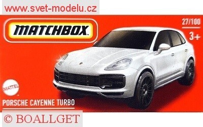 AUTÍČKO MATCHBOX DRIVE YOUR ADVENTURE HVR08 PORSCHE CAYENNE TURBO