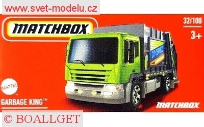 AUTÍČKO MATCHBOX DRIVE YOUR ADVENTURE HVR11 GARBAGE KING