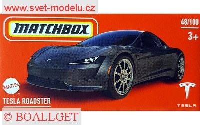 AUTÍČKO MATCHBOX DRIVE YOUR ADVENTURE HVR19 TESLA ROADSTER