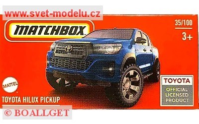 AUTÍČKO MATCHBOX DRIVE YOUR ADVENTURE HVR25 TOYOTA HILUX PICKUP