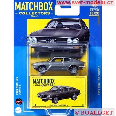 AUTKO MATCHBOX COLLECTORS HVW06 AUDI 100 COUPE S 1969