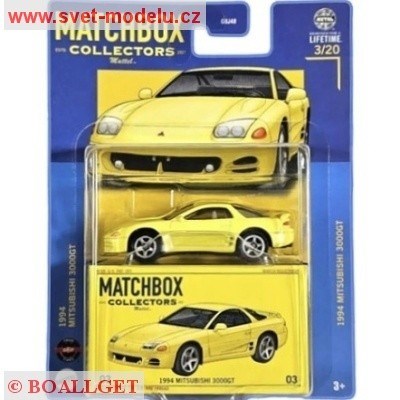 AUTÍČKO MATCHBOX COLLECTORS HVW18 MITSUBISHI 3000GT 1994
