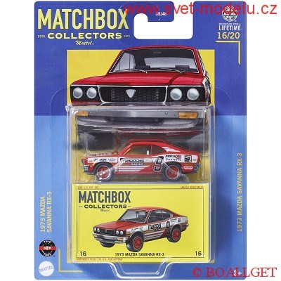 AUTÍČKO MATCHBOX COLLECTORS HVW21 MAZDA SAVANNA RX-3 1973