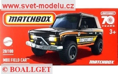 AUTÍČKO MATCHBOX DRIVE YOUR ADVENTURE HXM67 MBX FIELD CAR