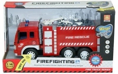 HASIČSKÉ AUTO CISTERNA SE SVĚTLEM A ZVUKEM