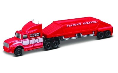MAISTO FRESH METAL HIGWAY HAULERS AUTO PŘEPRAVNÍK PÍSKU MAISTO GRAVEL RED