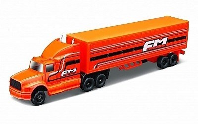 MAISTO FRESH METAL HIGWAY HAULERS AUTO S NÁVĚSEM FM TRUCKING ORANGE