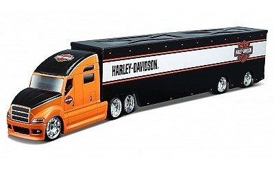 MAISTO H-D CUSTOM HAULERS HARLEY DAVIDSON BLACK / WHITE