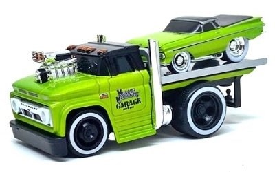 MAISTO MUSCLE MACHINES CHEVROLET C60 FLATBET 1966 w/ CHEVROLET EL CAMINO 1959