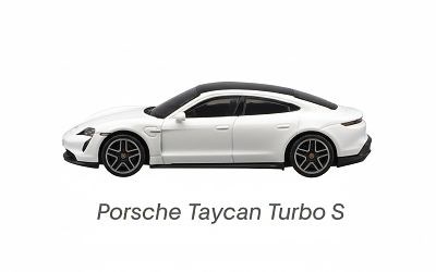 MAISTO FRESH METALL 100 COLLECTION PORSCHE TAYCAN TURBO S WHITE