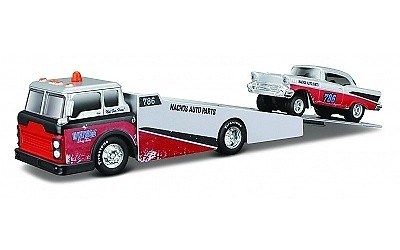 MAISTO DESIGN RAMP TRUCK CHEVROLET BEL AIR 1957 GASSER