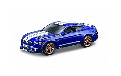 MAISTO DESIGN MUSCLE FORD MUSTANG GT 2015 BLUE / WHITE STRIPES