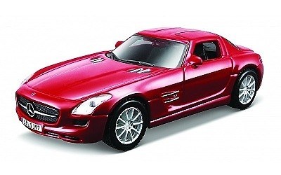 MAISTO FRESH METAL MERCEDES-BENZ AMG SLS RED 4,5 PULLBACK