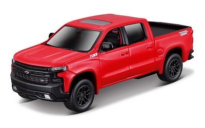 MAISTO POWER RACER CHEVROLET SILVERADO Z71 2019 RED  4,5 PULLBACK