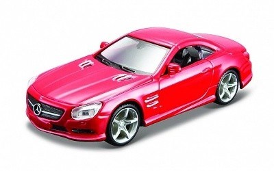 MAISTO FRESH METAL MERCEDES-BENZ SL 500 RED 4,5 PULLBACK