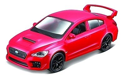 MAISTO FRESH METAL SUBARU WRX STI 2017 RED 4,5 PULLBACK