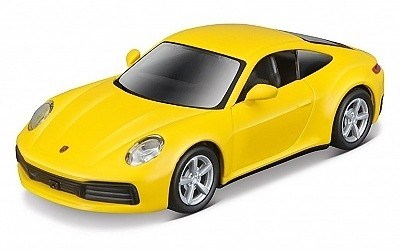 MAISTO FRESH METAL PORSCHE 911 992 CARRERA S4 YELLOW 4,5 PULLBACK