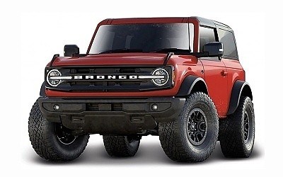 MAISTO FRESH METAL FORD BRONCO WILDTRAK 2021 RED 4,5 PULLBACK
