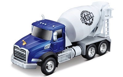 MAISTO SERVICES MACK TRUCK CEMENT MIXER BLUE