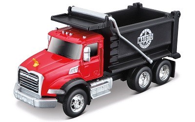 MAISTO SERVICES MACK DUMP TRUCK RED