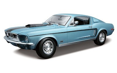 FORD MUSTANG GT COBRA JET 1968 BLUE