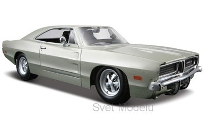 DODGE CHARGER R/T 1969 SILVER