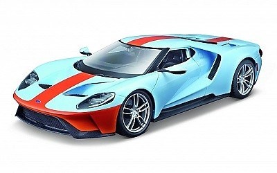 FORD GT 2017 BLUE ORANGE STRIPES
