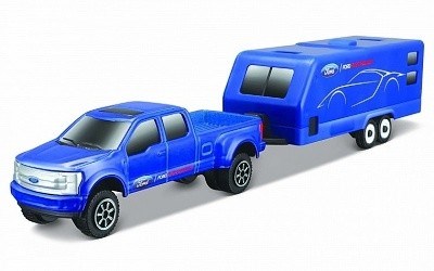 MAISTO FRESH METAL FORD PICKUP S PŘÍVĚSEM