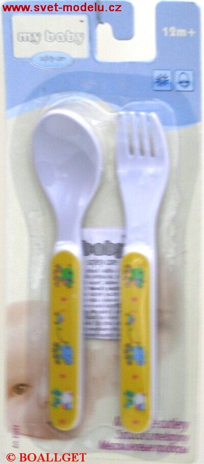 VIDLIČKA A LŽIČKA ŽLUTÁ Z MELAMINU